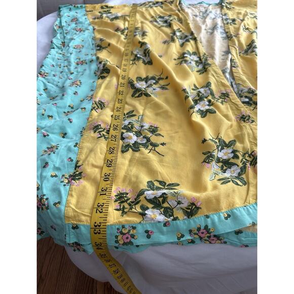 Matilda Jane Floral Kimono Ruana Womens Size XS/S Yellow Blue Boho Festival - Picture 8 of 8